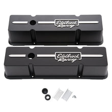 Load image into Gallery viewer, Edelbrock Valve Cover Racing Series Chevrolet 1959-1986 262-400 CI V8 Tall Black - Main Product View