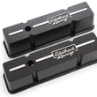 Load image into Gallery viewer, Edelbrock Valve Cover Racing Series Chevrolet 1959-1986 262-400 CI V8 Tall Black - Side View