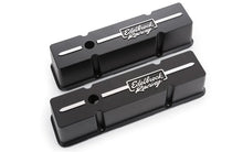 Load image into Gallery viewer, Edelbrock Valve Cover Racing Series Chevrolet 1959-1986 262-400 CI V8 Tall Black - Side View