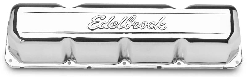 Edelbrock Valve Cover Signature Series AMC/Jeep 1967-1991 290-401 CI V8 Chrome - Side View