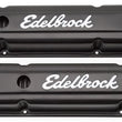Load image into Gallery viewer, Edelbrock Valve Cover Signature Series Chevrolet 1959-1986 262-400 CI V8 Low Black - Main Product View