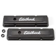 Load image into Gallery viewer, Edelbrock Valve Cover Signature Series Chevrolet 1959-1986 262-400 CI V8 Low Black - Side View