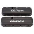 Load image into Gallery viewer, Edelbrock Valve Cover Signature Series Chevrolet 1965 and Later 396-502 V8 Low Black - Side View