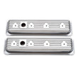 Load image into Gallery viewer, Edelbrock Valve Cover Signature Series Chevrolet 1987-1995 262-400 CI V8 Low Chrome - Side View