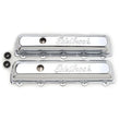 Load image into Gallery viewer, Edelbrock Valve Cover Signature Series Oldsmobile 350-455 CI V8 Chrome - Main Product View