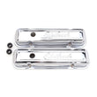 Load image into Gallery viewer, Edelbrock Valve Cover Signature Series Pontiac 1962-1979 301-455 CI V8 Low Chrome - Side View