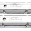 Load image into Gallery viewer, Edelbrock Valve Cover Signature Series Pontiac 1962-1979 301-455 CI V8 Tall Chrome - Side View