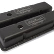 Load image into Gallery viewer, Edelbrock Valve Cover Victor Series Chevrolet 1959-1986 262-400 CI V8 Low Black - Back View