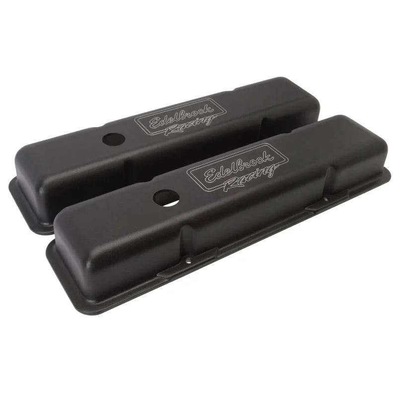 Edelbrock Valve Cover Victor Series Chevrolet 1959-1986 262-400 CI V8 Low Black - Additional View 5