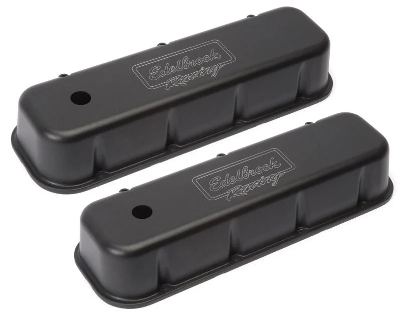 Edelbrock Valve Cover Victor Series Chevrolet 1965 and Later 396-502 V8 Tall Black - Additional View 5