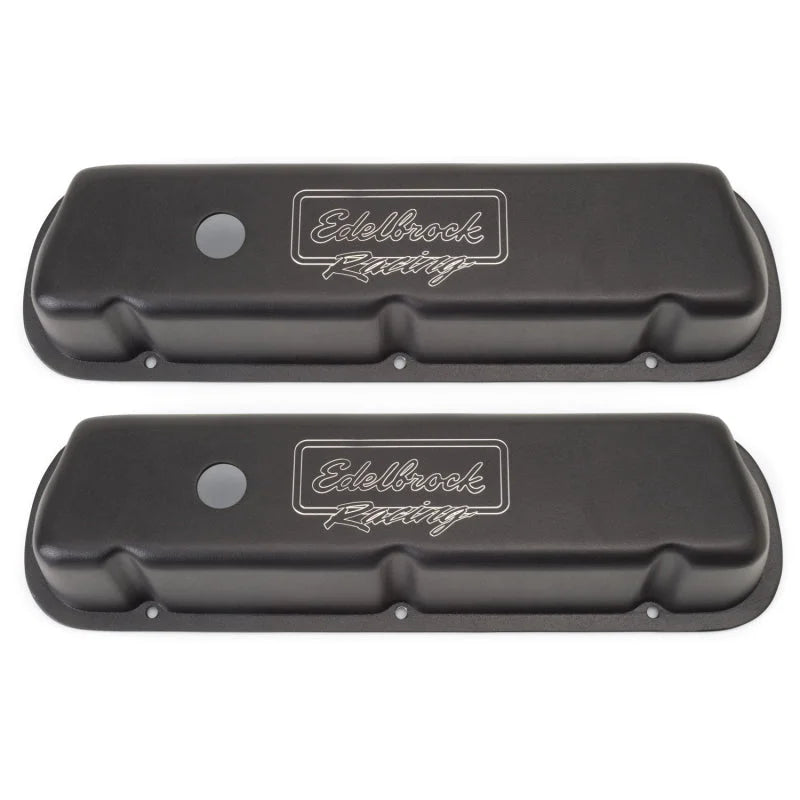Edelbrock Valve Cover Victor Series Ford 289-302-351W CI V8 Low Black - Side View
