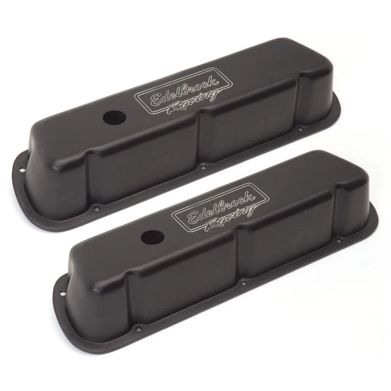 Edelbrock Valve Cover Victor Series Ford 289-302-351W CI V8 Low Black - Back View