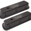 Load image into Gallery viewer, Edelbrock Valve Cover Victor Series Ford 289-302-351W CI V8 Low Black - Installation View