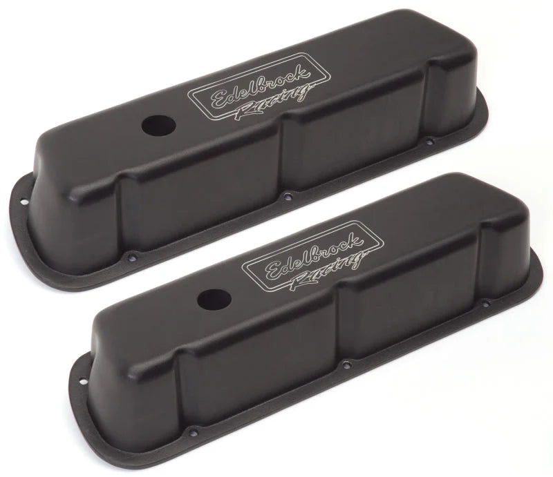 Edelbrock Valve Cover Victor Series Ford 289-302-351W CI V8 Low Black - Installation View