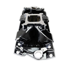 Load image into Gallery viewer, Edelbrock Victor Jr. 23 Degree Black Plasma Intake Manifold fits Chevy Sb - Side View