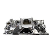 Load image into Gallery viewer, Edelbrock Victor Jr. 23 Degree Intake Manifold - Chrome Plasma Finish fits Chevy Sb - Installation View