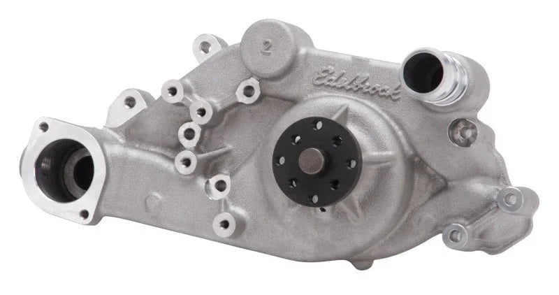 Edelbrock Water Pump High Performance 09-16 GM Gen IV LS Reverse Rotation Left Side Return - Side View