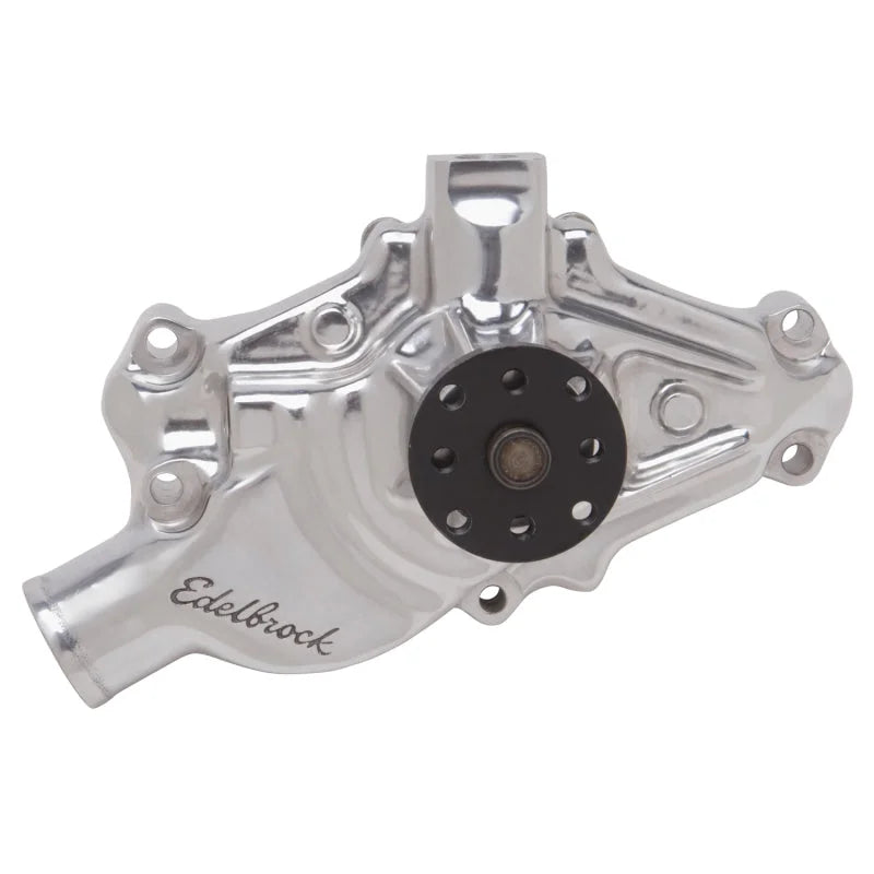 Edelbrock Water Pump High Performance Chevrolet 1971-1982 262-400 CI Corvette Short Style - Side View