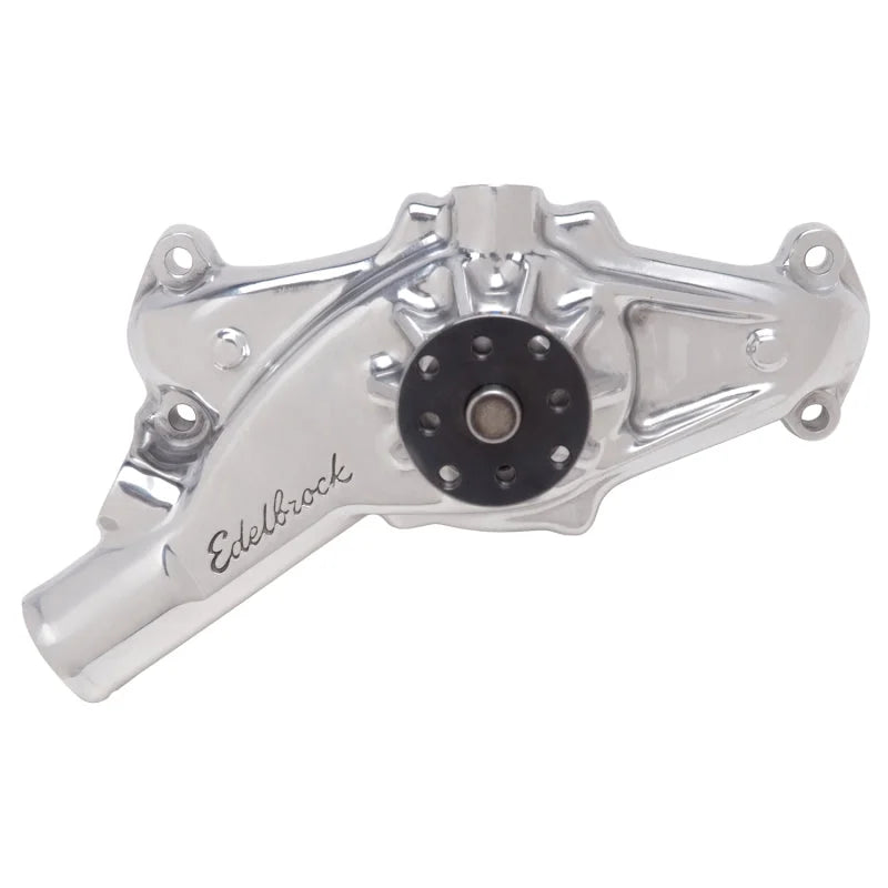 Edelbrock Water Pump High Performance Chevrolet 1971-74 396-502 CI V8 Corvette Short Style - Side View