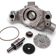 Load image into Gallery viewer, Edelbrock Water Pump High Performance Chevrolet 350 CI V8 Short Style Satin Finish - Back View