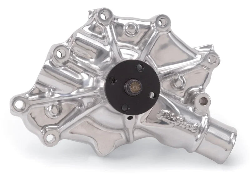 Edelbrock Water Pump High Performance Ford 1986-93 5 0L V8 Engines w/ Serpentine Belt Drive - Side View