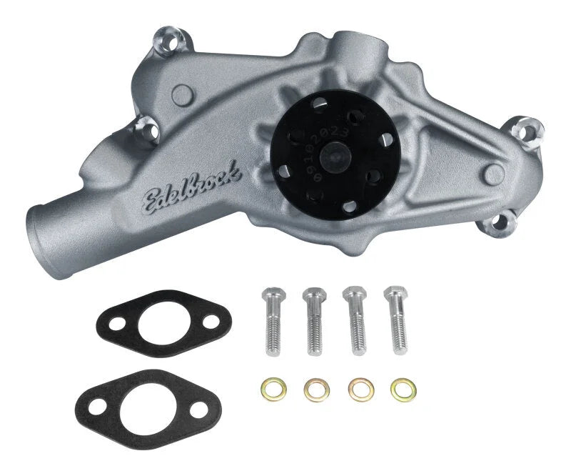 Edelbrock Water Pump Short/Standard in Satin Finish fits 1965-1968 Chevrolet Bel Air / Biscayne / 1968-1972 Chevrolet C10 ...