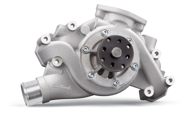 Edelbrock Water Pump Victor Pro Series Chevrolet All Ls Series Engines Standard Length Satin Finish - Side View