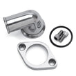 Load image into Gallery viewer, Edelbrock Waterneck SBC/BBC 90-Degree Two-Piece Cast Swivel Polished - Main Product View