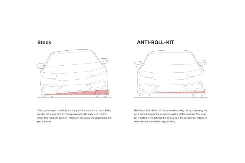 Eibach 22mm Rear Anti-Roll Kit for 05-10 Mustang S197/Convertible V8 / 10 Convertible 6cyl - Side View