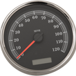 Load image into Gallery viewer, Electronic Speedometer - Black - 120 MPH DragSpecialties 83104B - Main Product View