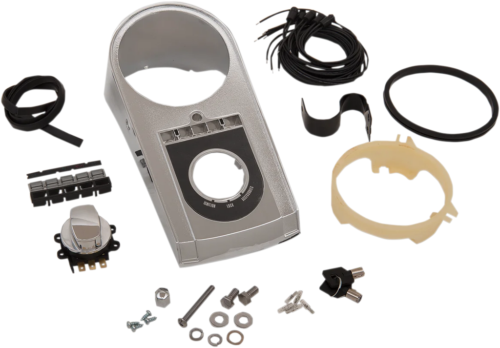 Electronic Speedometer Dash Kit - FXST/FLST DragSpecialties 7125496CPT-BXLB - Main Product View