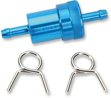 Load image into Gallery viewer, Emgo Anodized Aluminum Fuel Filter - Blue - 1/4" 14-34471 - Main Product View