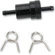 Load image into Gallery viewer, Emgo Anodized Aluminum Fuel Filter - Gold - 1/4" 14-34474 - Side View