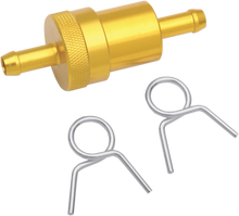 Load image into Gallery viewer, Emgo Anodized Aluminum Fuel Filter - Gold - 5/16" 14-34434 - Main Product View