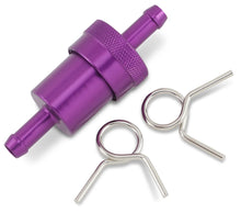 Load image into Gallery viewer, Emgo Anodized Aluminum Fuel Filter - Purple - 5/16" 14-34433 - Main Product View