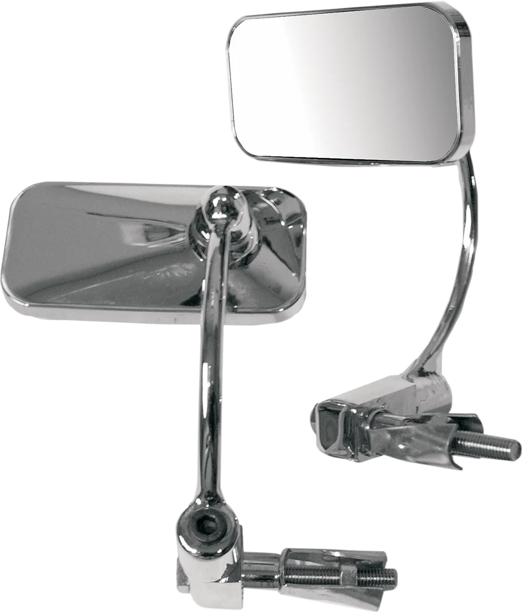 Emgo Bar End Mirror - Chrome 20-34000 - Side View