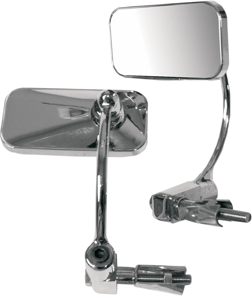 Emgo Bar End Mirror - Chrome 20-34000 - Side View