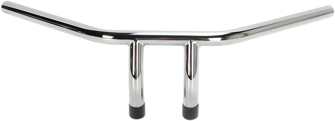 Handlebar - T-Bar - 4" - Dimpled - Chrome - Side View