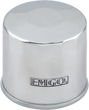Load image into Gallery viewer, Emgo Micro-Tech Oil Filter - Chrome - Main Product View