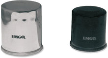 Load image into Gallery viewer, Emgo Micro-Tech Oil Filter - Chrome - Side View