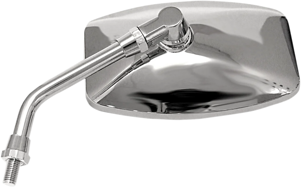 Emgo Mirror - "Big One"/Cruiser - Side View - Rectangle - M10 x 1.25 - Chrome - Each 20-42461 - Main Product View