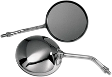Load image into Gallery viewer, Emgo Mirror - CB-Style - Side View - Round - Chrome - Main Product View