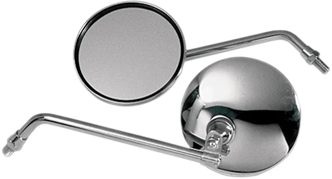 Emgo Mirror - CB-Style - Side View - Round - Chrome - Main Product View