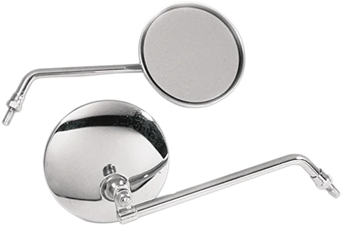 Emgo Mirror - CB-Style - Side View - Round - Chrome - Main Product View