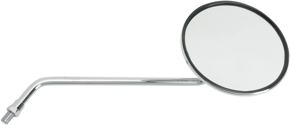 Emgo Mirror - CB-Style - Side View - Round - Chrome - Side View