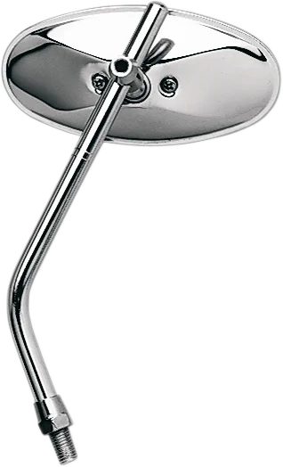 Emgo Mirror - Die-Cast - Chopper - Side View - Oval - M10 x 1.25 - Chrome - Left - Main Product View