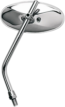 Load image into Gallery viewer, Emgo Mirror - Die-Cast - Chopper - Side View - Oval - M10 x 1.25 - Chrome - Left - Main Product View