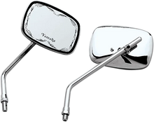 Load image into Gallery viewer, Emgo Mirror - Die-Cast - Scrolled - Side View - Rectangle - M10 x 1.25 - Chrome - Left/Right fits Yamaha - Main Product View