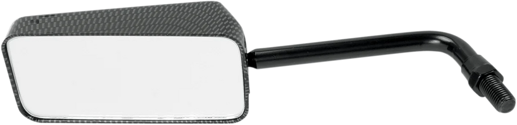 Emgo Mirror - Eurosport - Side View - Standard - Rectangle - Carbon Fiber - Right/Left - Main Product View