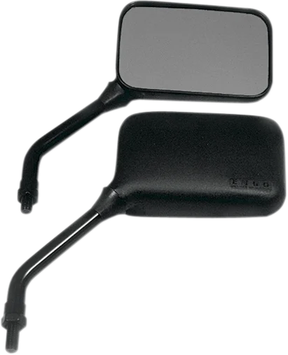 Emgo Mirror - GP Deluxe - Side View - Short - Rectangle - Black - Main Product View